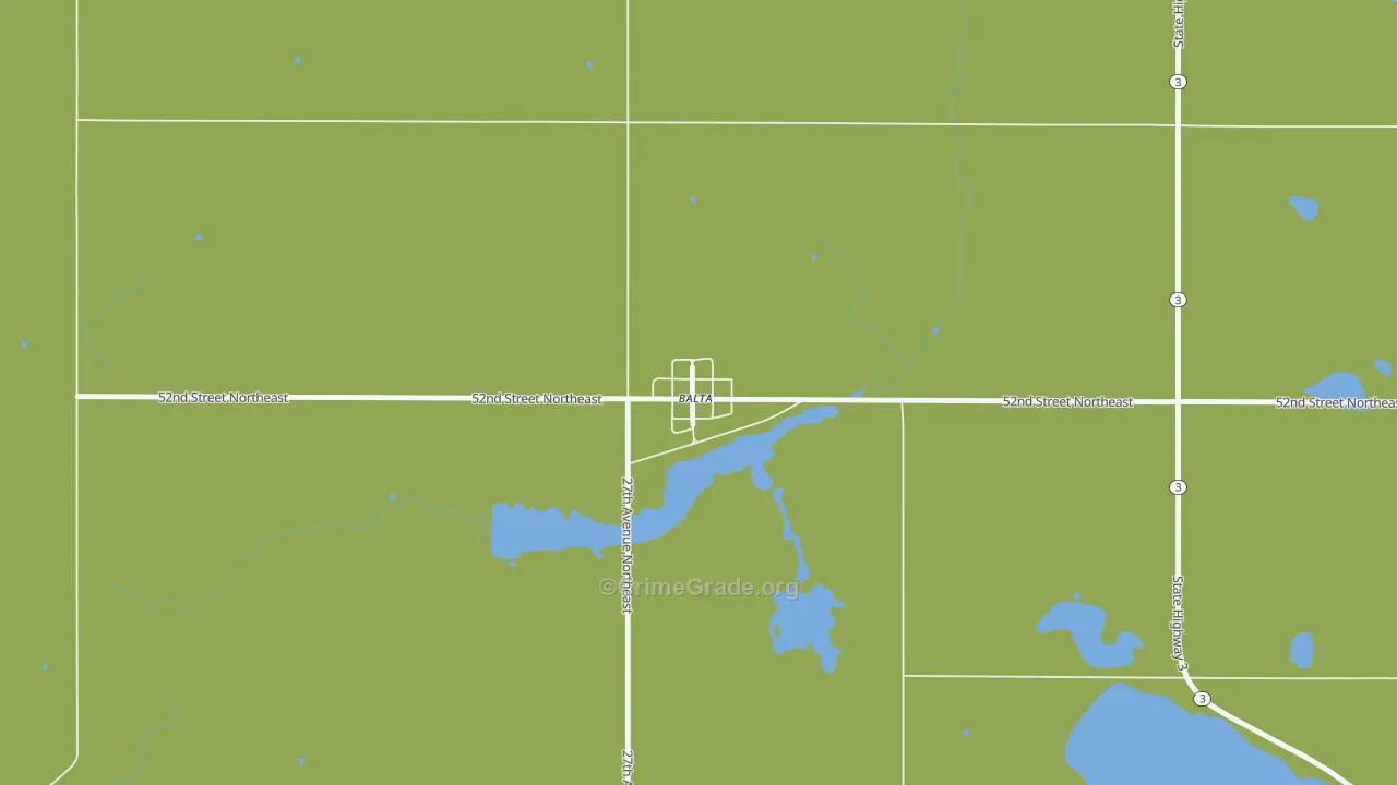 58313, ND Map of Drug-Related Crime Rates