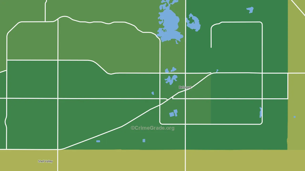 58316, ND Map of Drug-Related Crime Rates