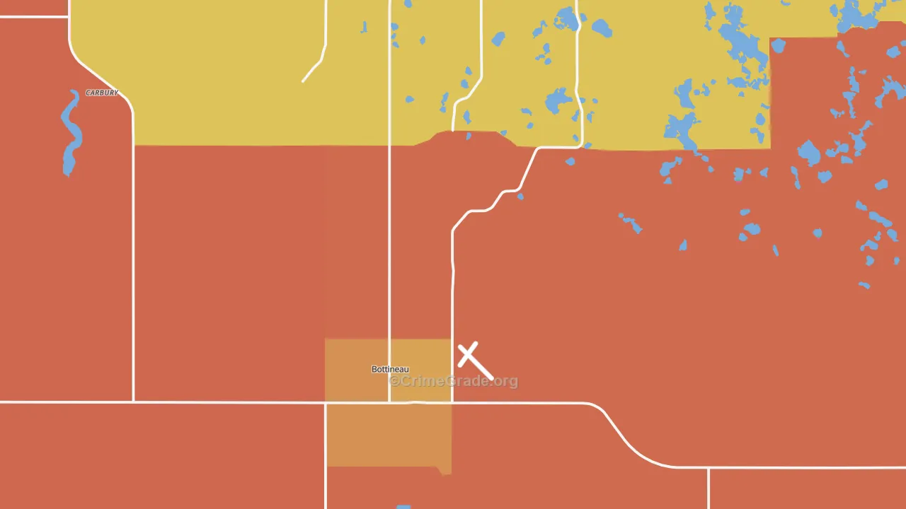 58318, ND Map of Drug-Related Crime Rates