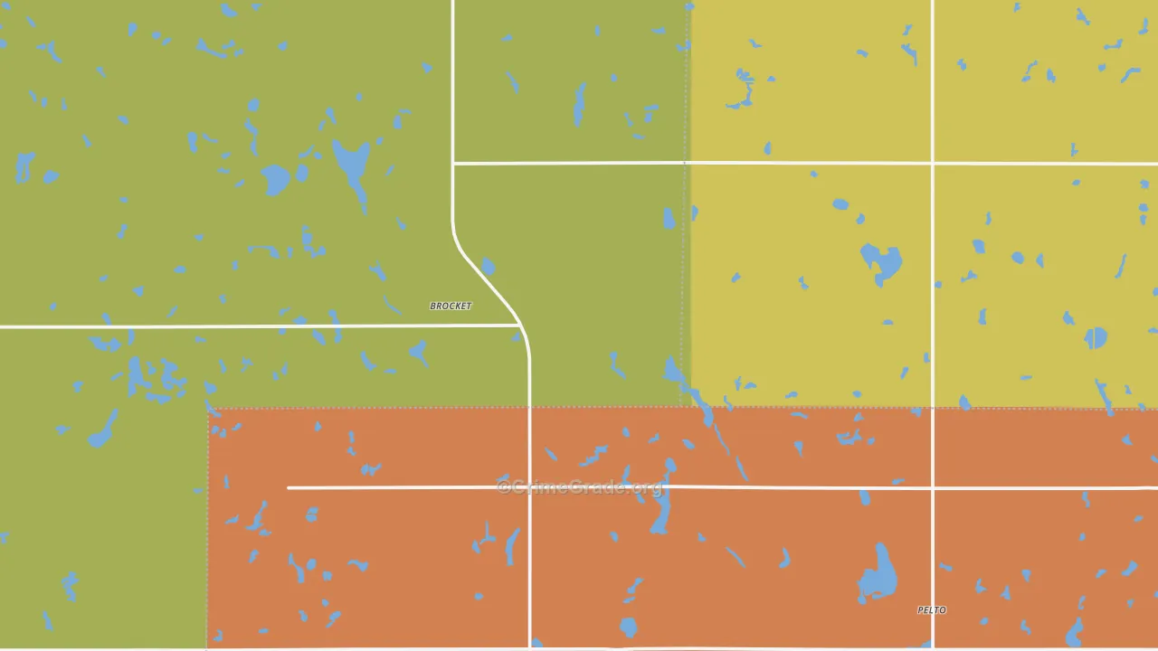 58321, ND Map of Drug-Related Crime Rates