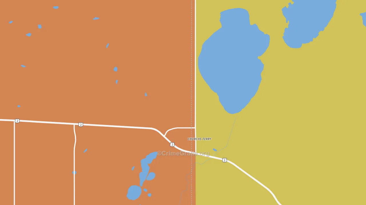 58325, ND Map of Drug-Related Crime Rates