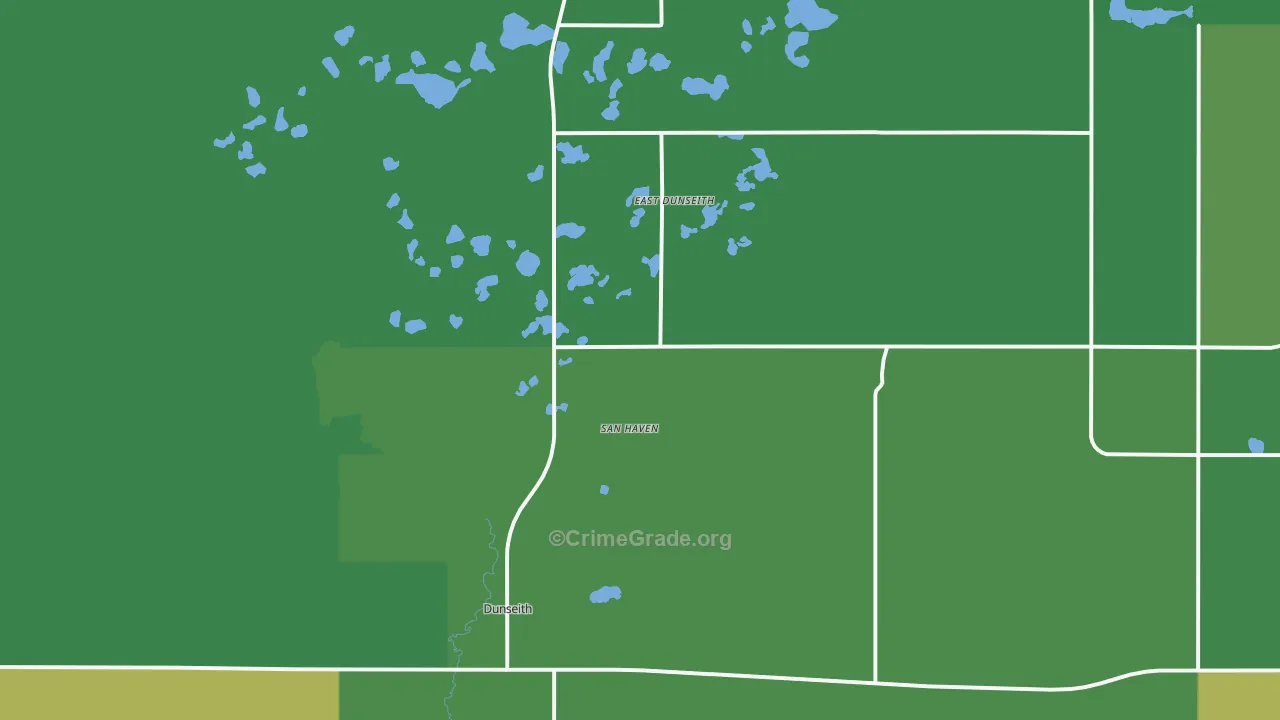 58329, ND Map of Drug-Related Crime Rates