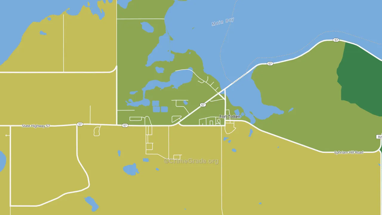 58335, ND Map of Drug-Related Crime Rates