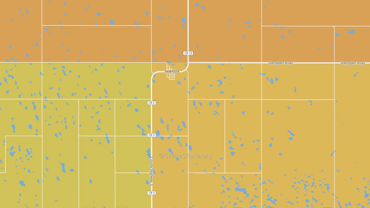 58338, ND Map of Drug-Related Crime Rates