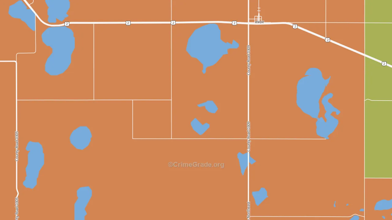 58343, ND Map of Drug-Related Crime Rates