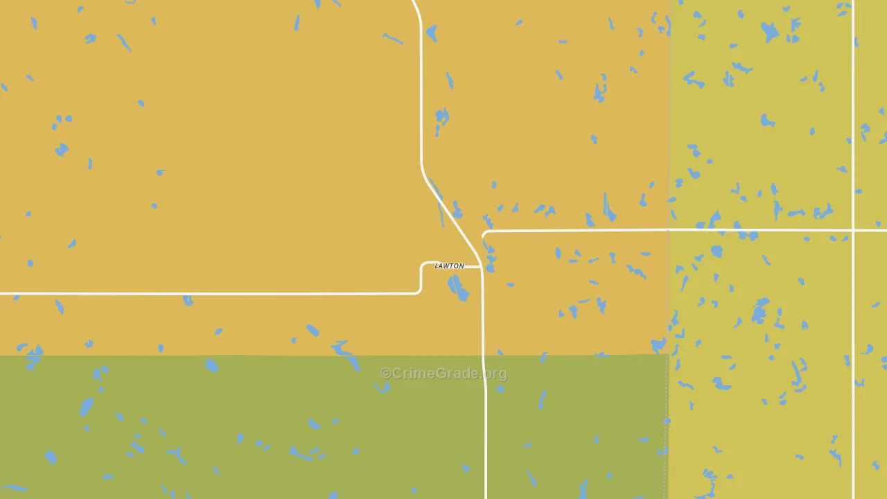 58345, ND Map of Drug-Related Crime Rates