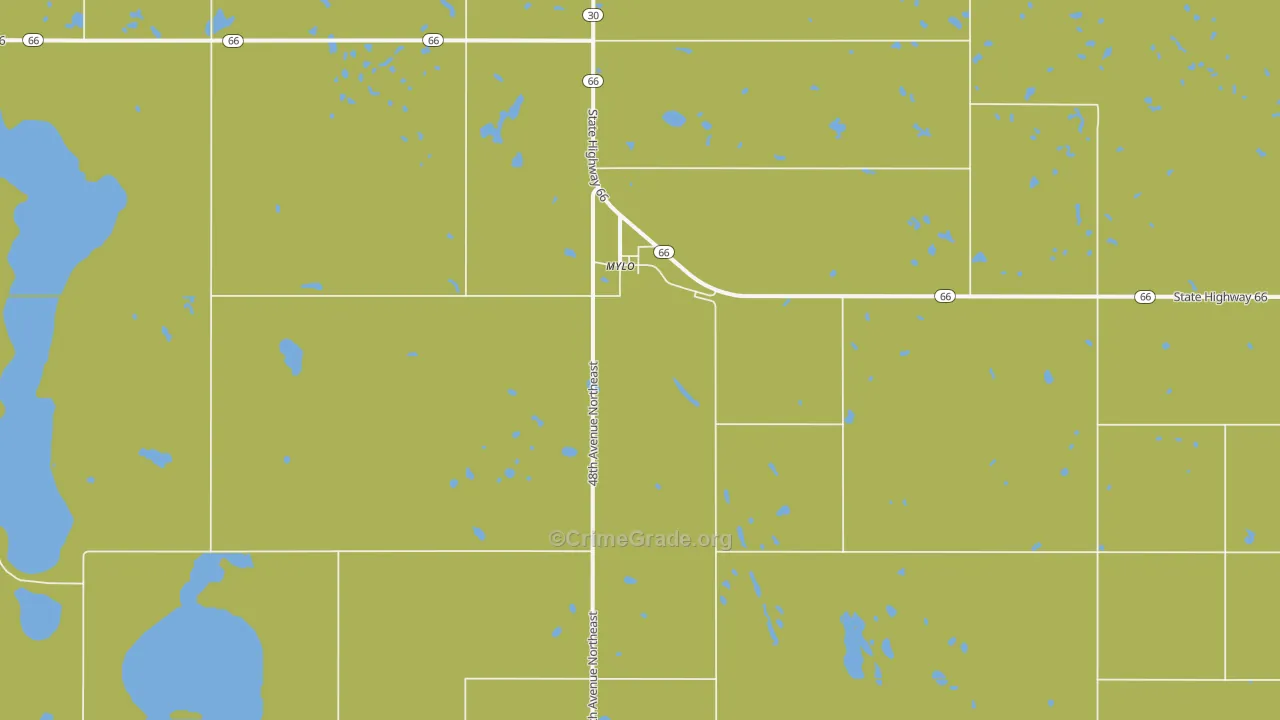 58353, ND Map of Drug-Related Crime Rates