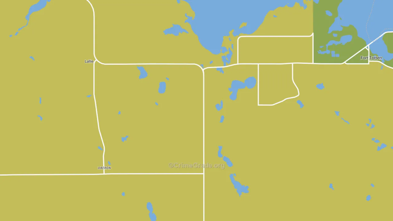 58357, ND Map of Drug-Related Crime Rates