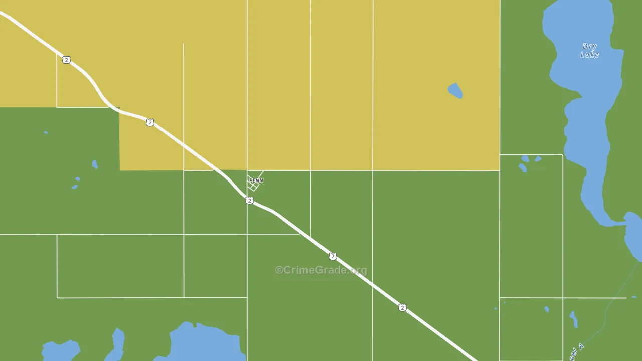 58362, ND Map of Drug-Related Crime Rates