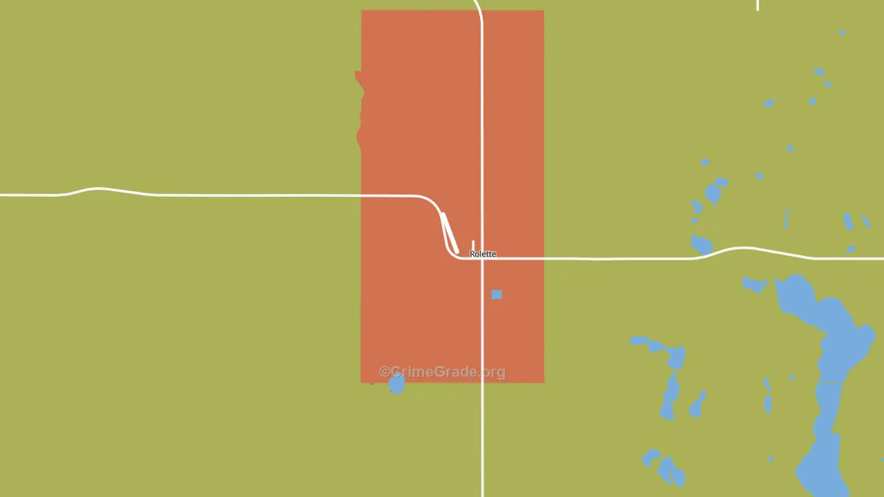 58366, ND Map of Drug-Related Crime Rates