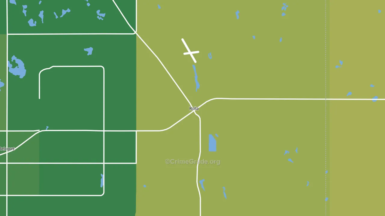 58367, ND Map of Drug-Related Crime Rates