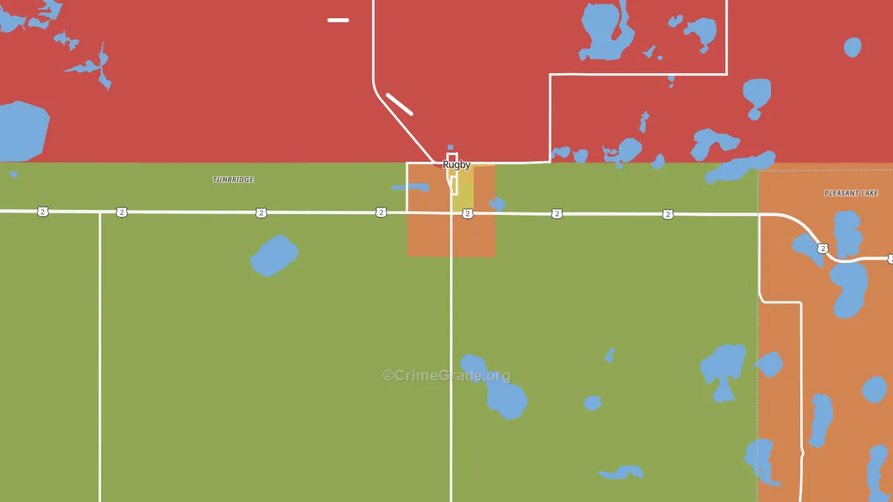 58368, ND Map of Drug-Related Crime Rates