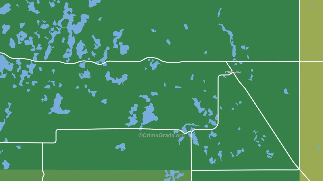 58369, ND Map of Drug-Related Crime Rates