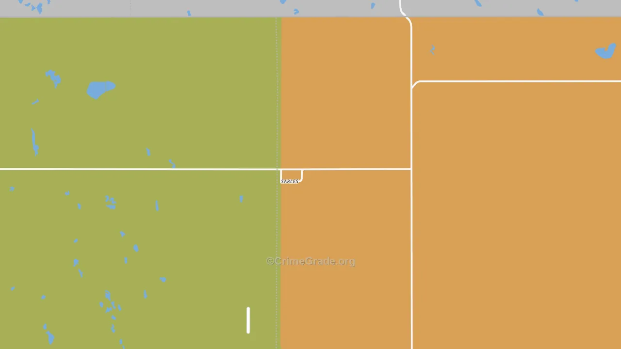 58372, ND Map of Drug-Related Crime Rates