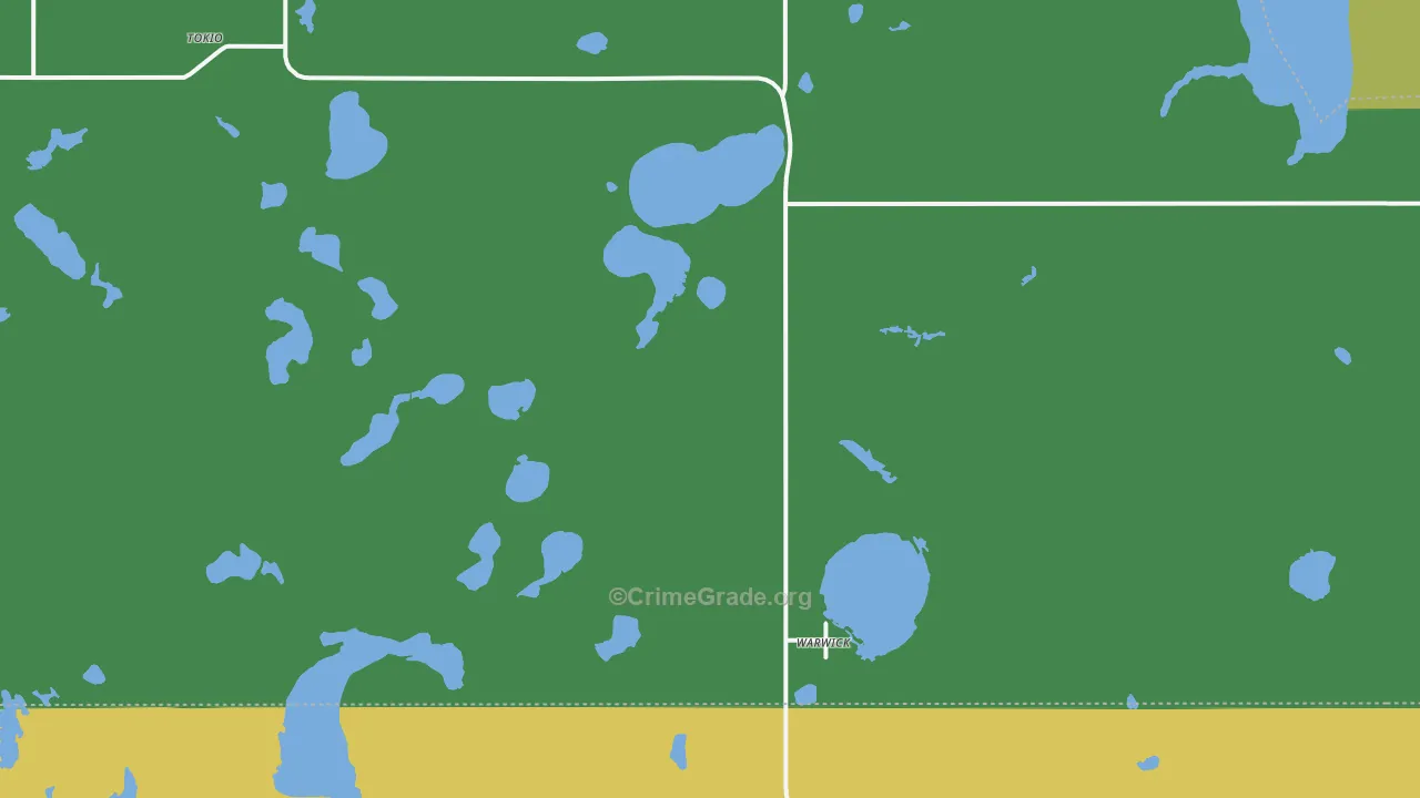 58381, ND Map of Drug-Related Crime Rates