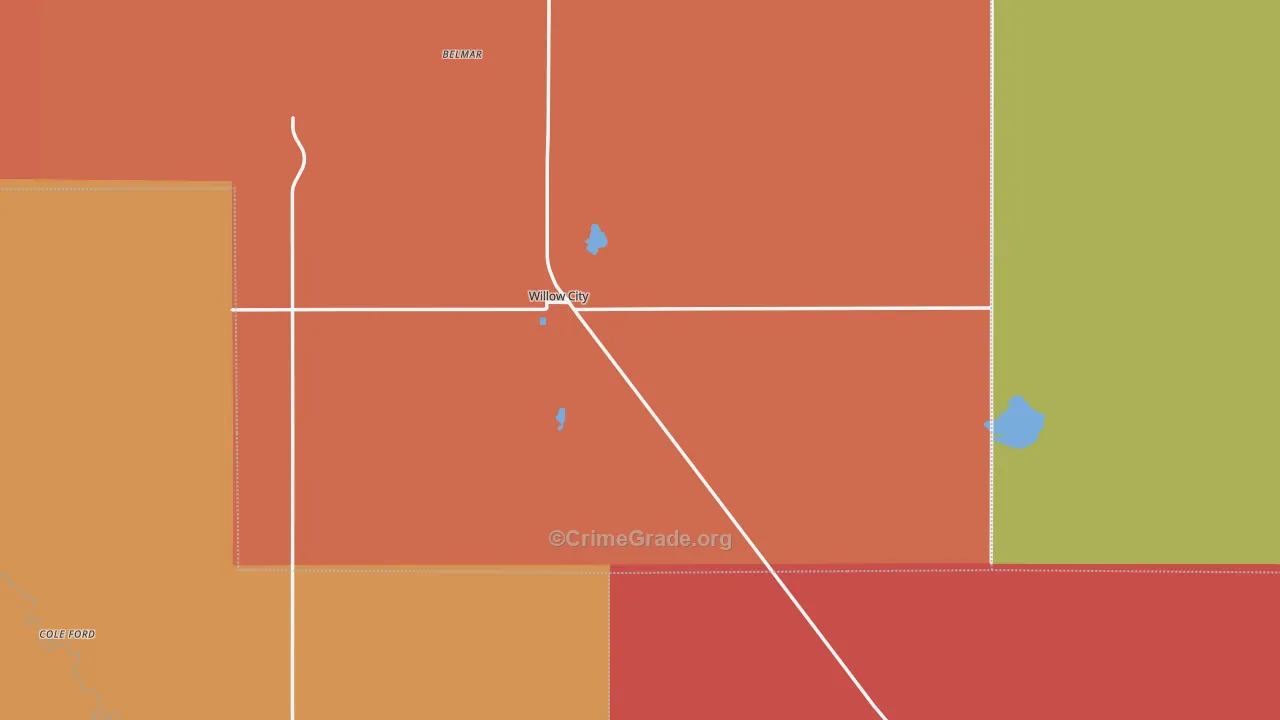 58384, ND Map of Drug-Related Crime Rates