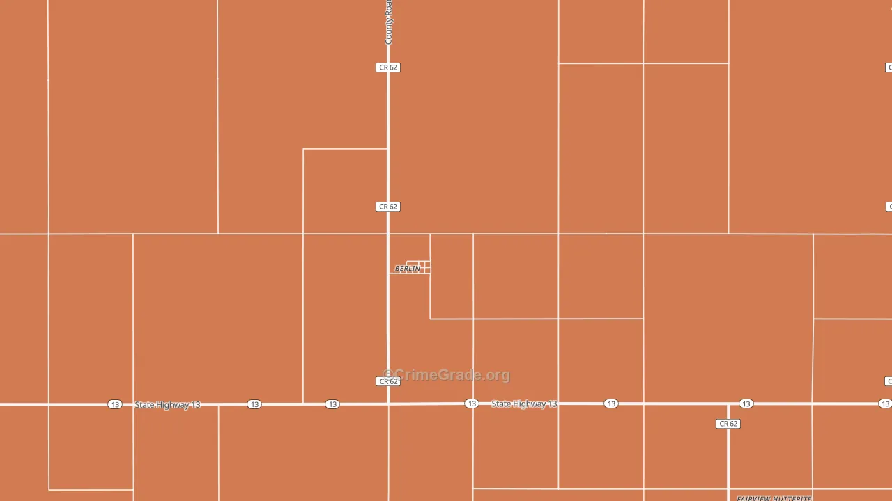 58415, ND Map of Drug-Related Crime Rates