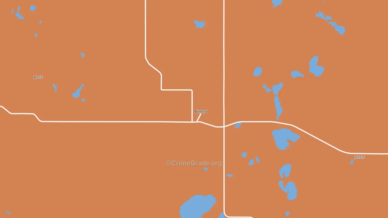 58416, ND Map of Drug-Related Crime Rates