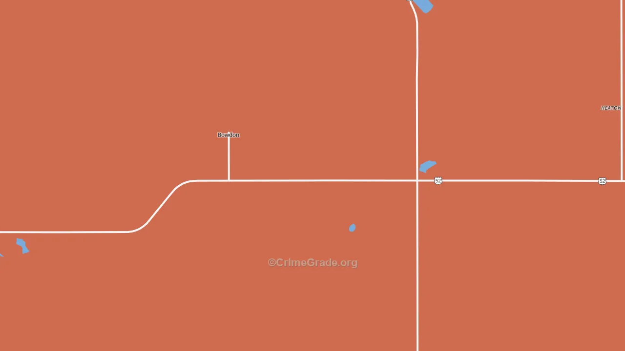 58418, ND Map of Drug-Related Crime Rates