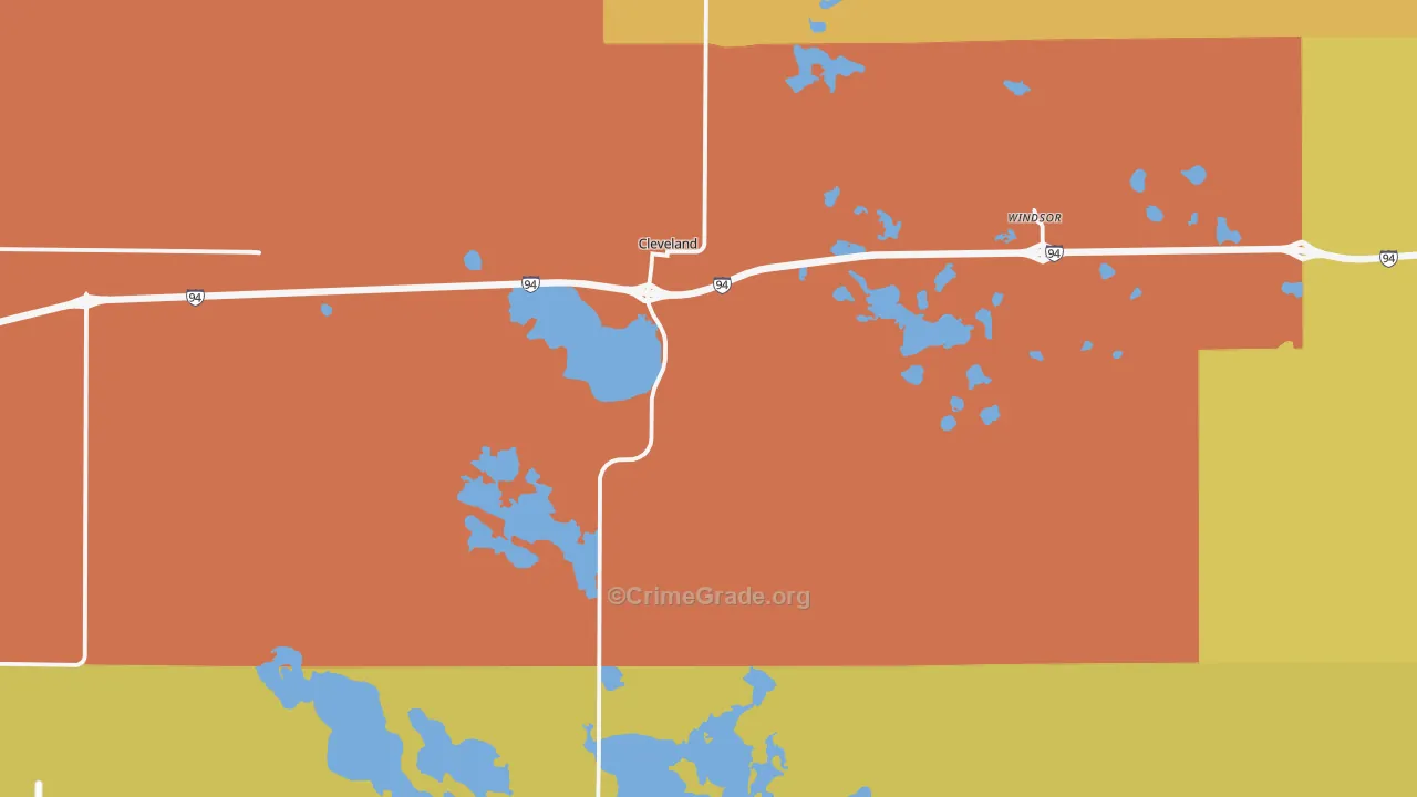 58424, ND Map of Drug-Related Crime Rates