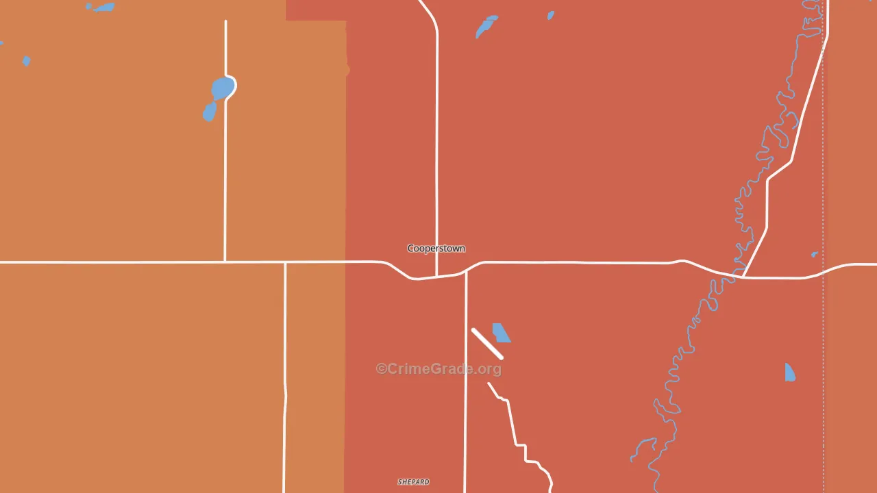 58425, ND Map of Drug-Related Crime Rates