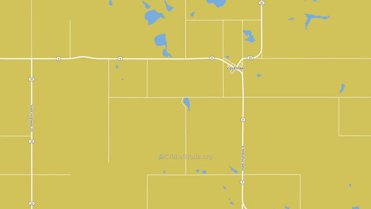 58426, ND Map of Drug-Related Crime Rates