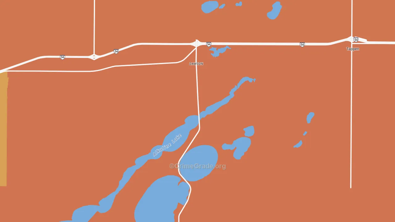58428, ND Map of Drug-Related Crime Rates