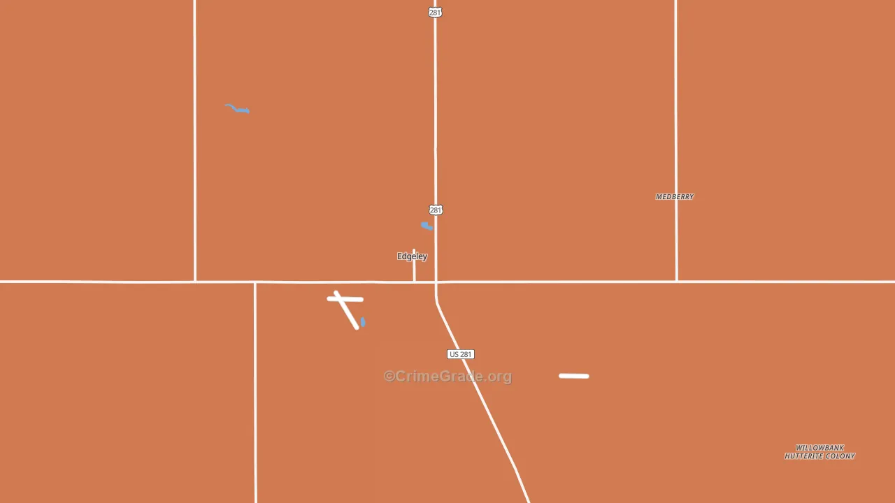 58433, ND Map of Drug-Related Crime Rates