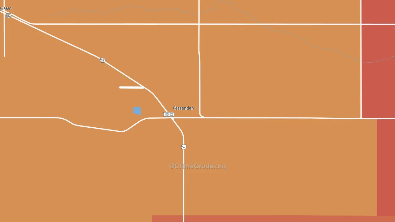 58438, ND Map of Drug-Related Crime Rates