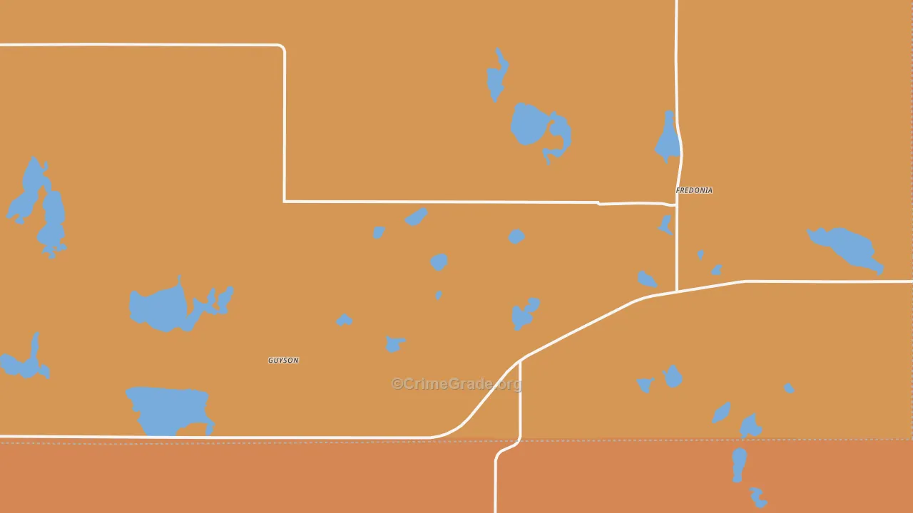 58440, ND Map of Drug-Related Crime Rates