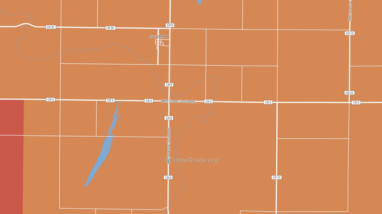58441, ND Map of Drug-Related Crime Rates