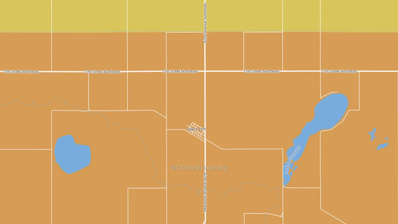 58445, ND Map of Drug-Related Crime Rates