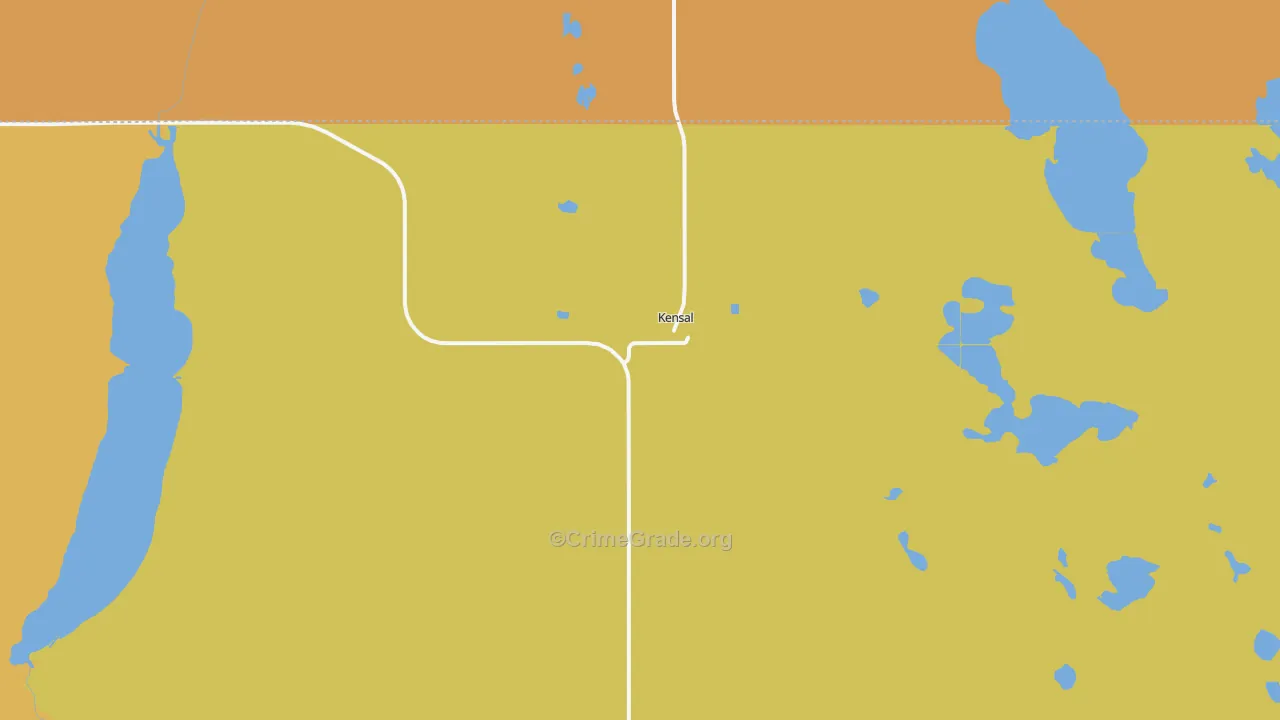 58455, ND Map of Drug-Related Crime Rates
