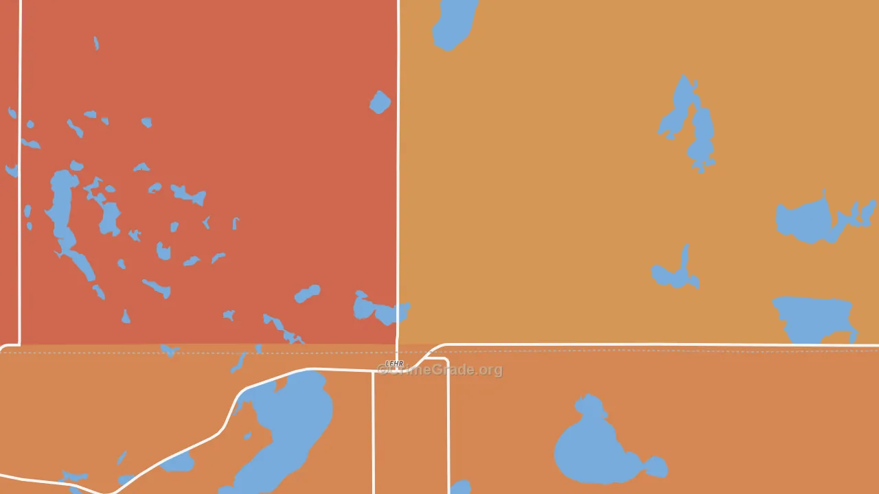 58460, ND Map of Drug-Related Crime Rates
