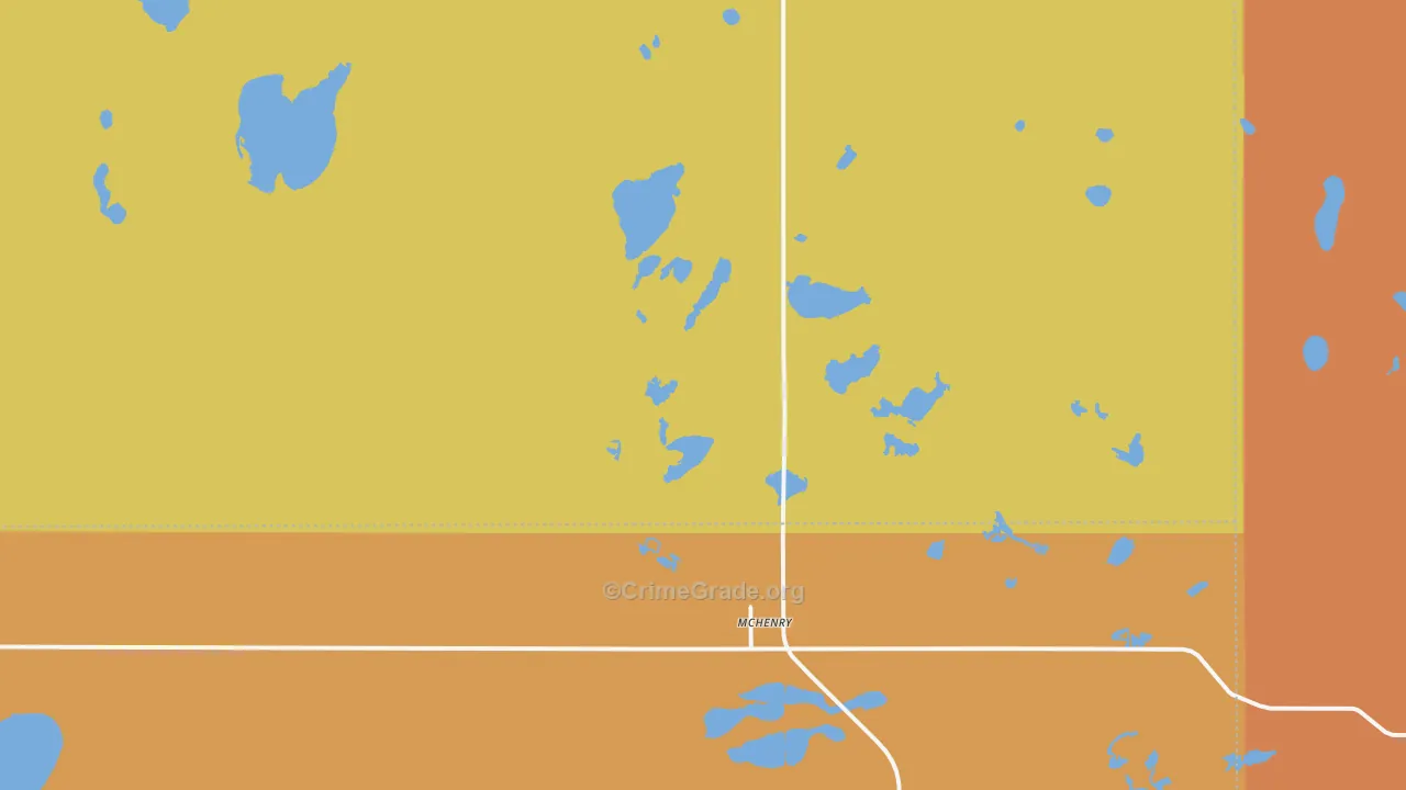 58464, ND Map of Drug-Related Crime Rates