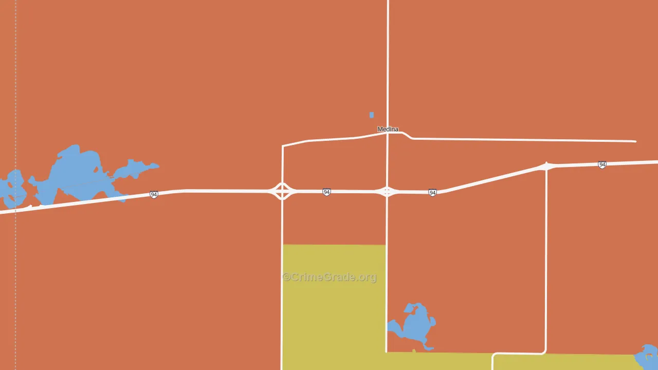 58467, ND Map of Drug-Related Crime Rates