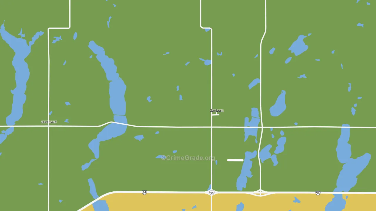 58480, ND Map of Drug-Related Crime Rates