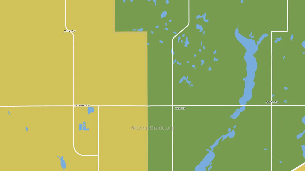 58481, ND Map of Drug-Related Crime Rates