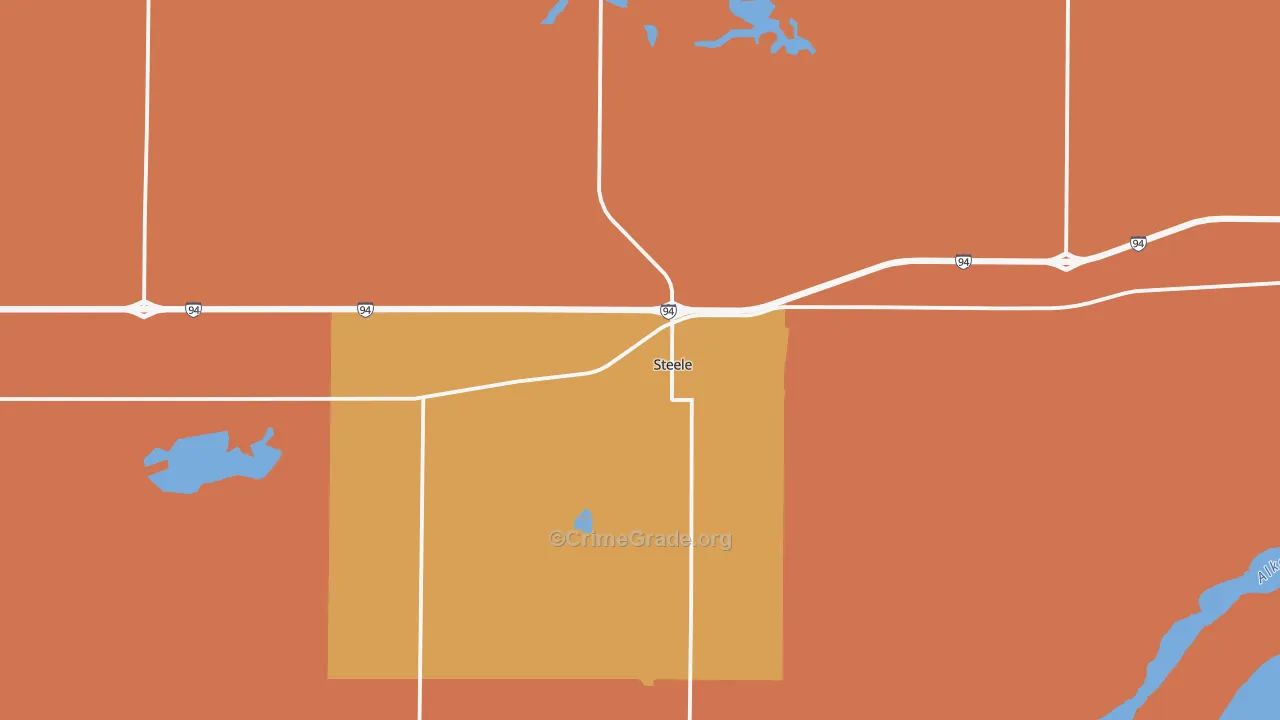 58482, ND Map of Drug-Related Crime Rates