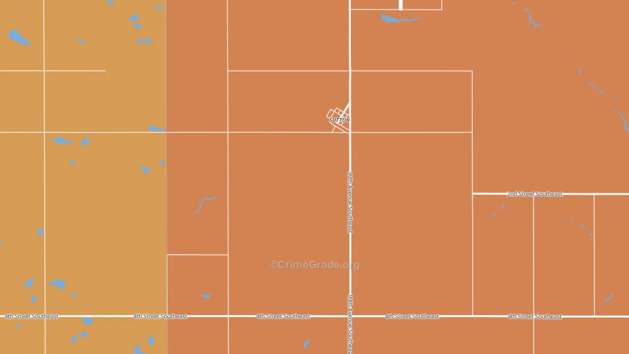 58484, ND Map of Drug-Related Crime Rates