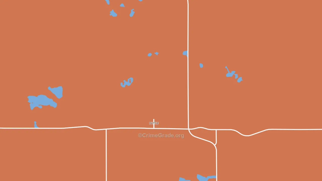58488, ND Map of Drug-Related Crime Rates