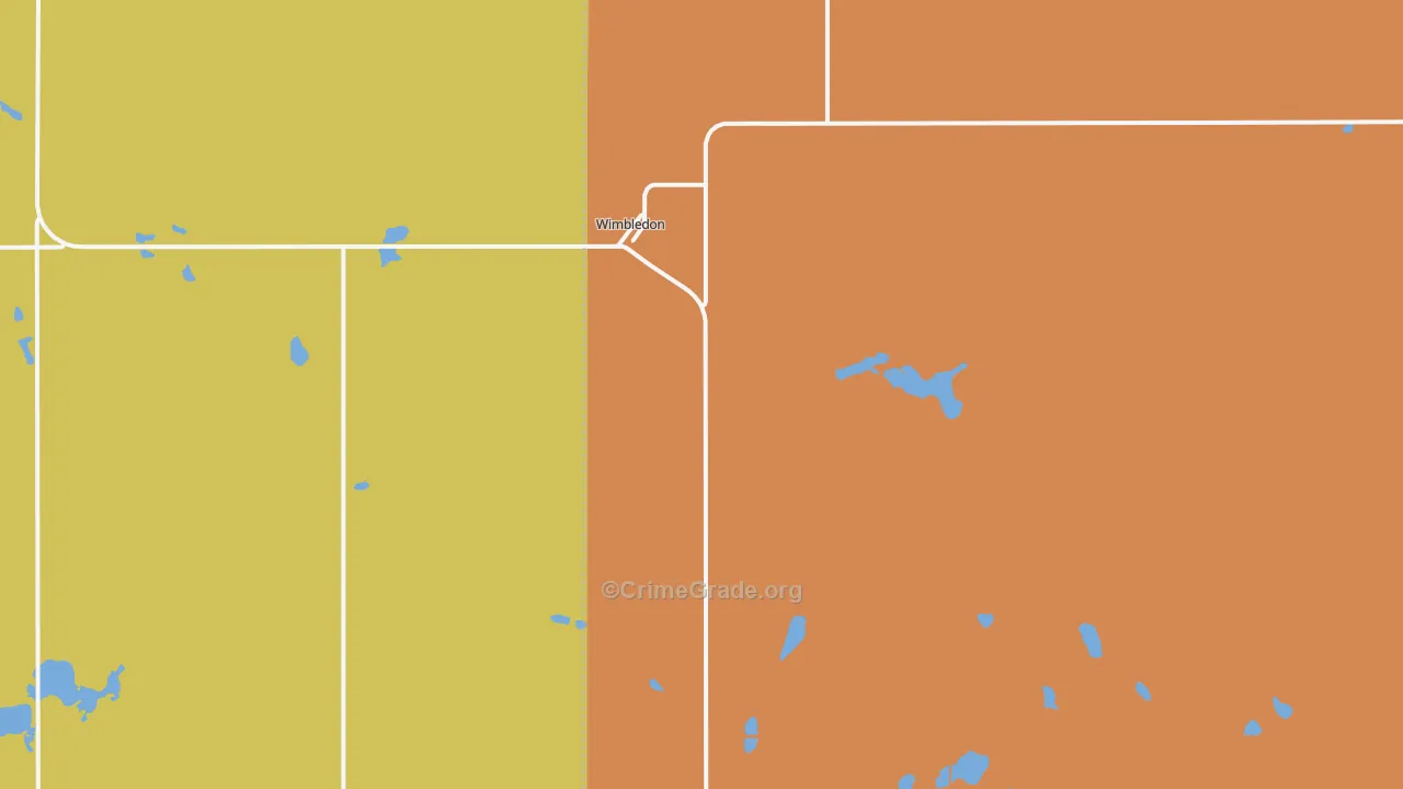 58492, ND Map of Drug-Related Crime Rates