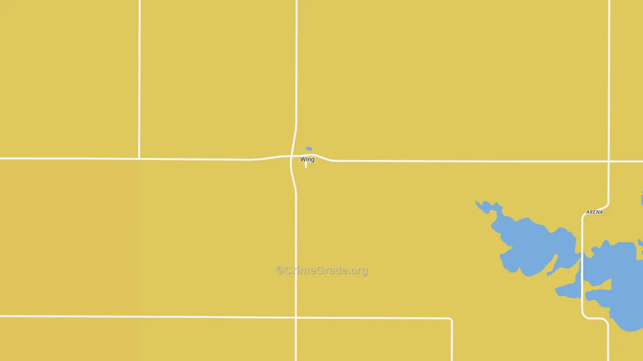 58494, ND Map of Drug-Related Crime Rates