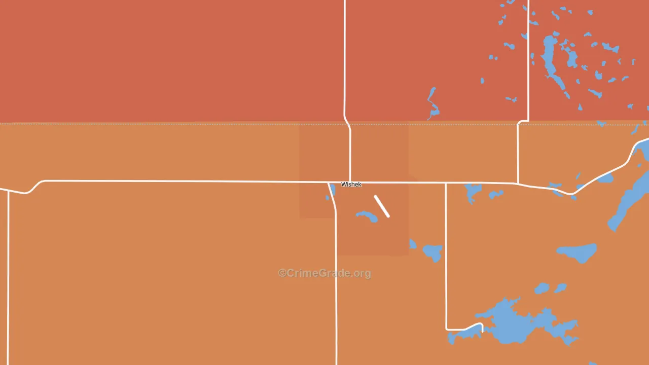 58495, ND Map of Drug-Related Crime Rates