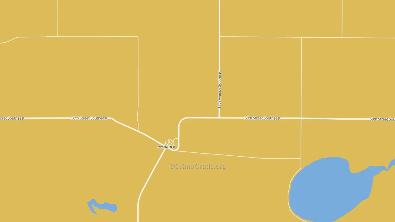 58524, ND Map of Drug-Related Crime Rates