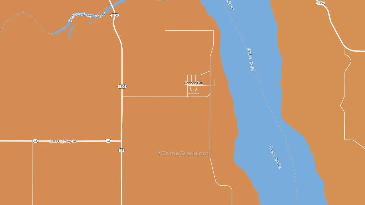 58528, ND Map of Drug-Related Crime Rates