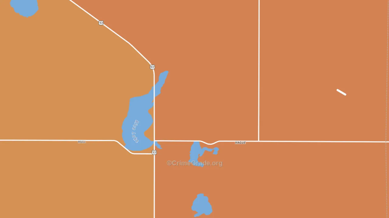 58542, ND Map of Drug-Related Crime Rates