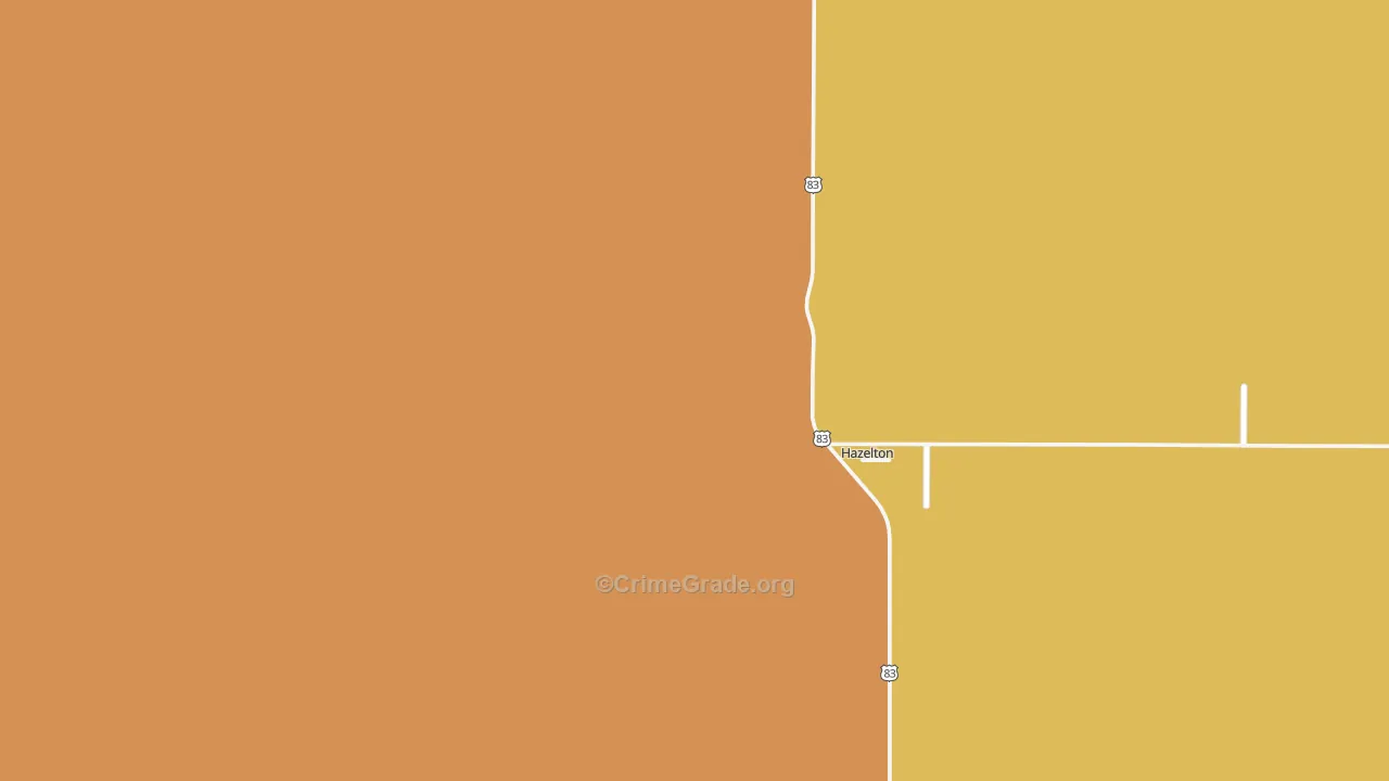 58544, ND Map of Drug-Related Crime Rates