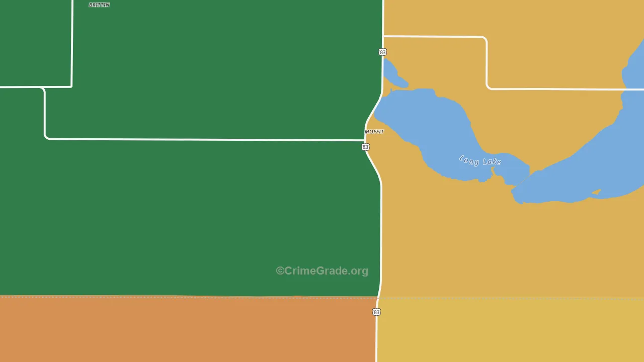 58560, ND Map of Drug-Related Crime Rates
