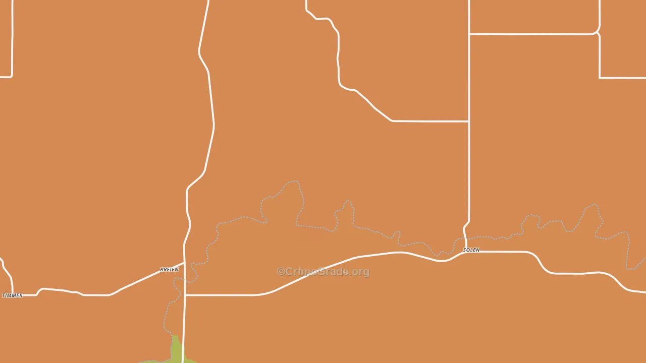 58570, ND Map of Drug-Related Crime Rates
